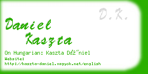 daniel kaszta business card